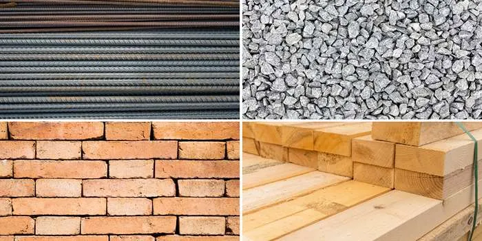 انواع مصالح ساختمانی + لیست مصالح ساختمانی استاندارد _ تصویری 4 قسمتی از 4 مصالح ساختمانی مختلف