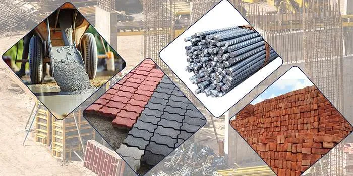 انواع مصالح ساختمانی + لیست مصالح ساختمانی استاندارد _ تصویر از چند مصالح ساختمانی مختلف