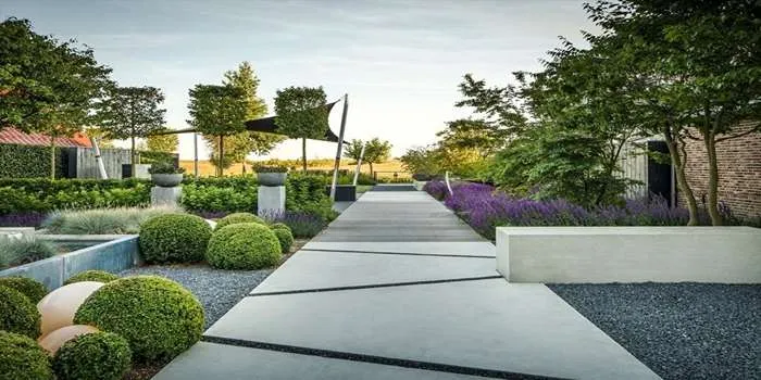 همه چیز درباره طراحی فضای سبز ویلا _ تصویری از فضای سبز یک ویلای مدرن