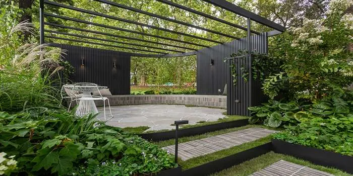 طراحی فضای سبز باغ آرایی و محوطه سازی _ تصویری از یک محوطه فضای سبز زیبا